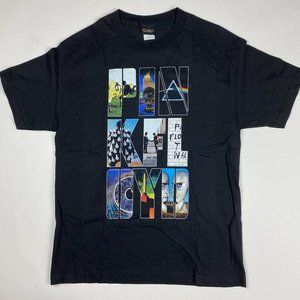 NWOT Pink Floyd 2011 Album Covers T Shirt Men's Large Black Cotton Artimonde